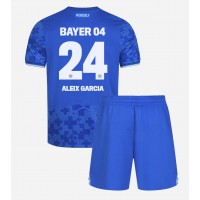 Stroje piłkarskie Bayer Leverkusen Aleix Garcia #24 Koszulka Trzeciej dla dzieci 2025-26 Krótki Rękaw (+ szorty)